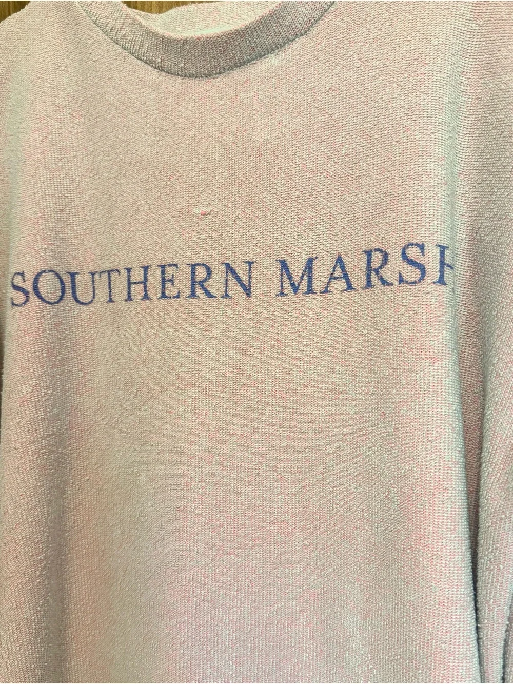 Southern Marsh Sunday Morning Sweater Pullover Cream Oversized Cozy Size M